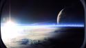 Outer space planets deviantart window panes wallpaper