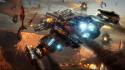 Video games science fiction starcraft ii mutalisk battlecruiser wallpaper