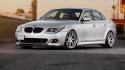 Bmw cars tuning m5 side view gray wallpaper