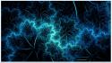 Light abstract blue fantasy art electro frost digital wallpaper
