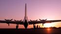 Sunset aircraft b-17 flying fortress aviation wallpaper
