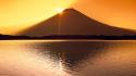 Sunset japan landscapes mount fuji wallpaper