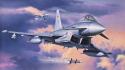Aircraft military eurofighter typhoon artwork wallpaper