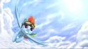 Dash pony: friendship is magic miyazaki skies wallpaper