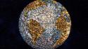 Earth people globes globe creative wallpaper