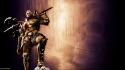 Fantasy art armor digital warriors gladiator trident wallpaper