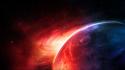 Outer space stars planets science fiction spirals sci-fi wallpaper