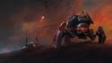 Starcraft robots science fiction wallpaper