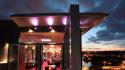 Architecture design bar lighting night club neon lounge wallpaper