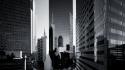 Black and white cityscapes dallas monochrome cities skyline wallpaper