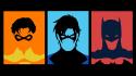Dc comics superheroes nightwing profile fan art wallpaper