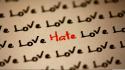 Love hate wallpaper