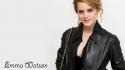 Emma Watson In Black Coat Hd wallpaper