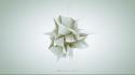 Abstract white geometry forms adam spizak wallpaper