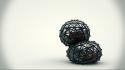 Balls mesh spheres 3d render edited squash wallpaper