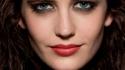 Eyes actresses eva green faces red lips wallpaper