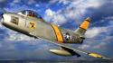 F-86 sabre scott skies wallpaper