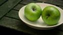 Fruits green apples wallpaper