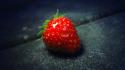 Fruits macro strawberries wallpaper