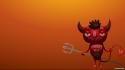 Funny devil vector art wallpaper