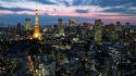 Japan tokyo capital city lights cityscapes wallpaper