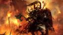 Knights warhammer chaos fantasy art warriors wallpaper