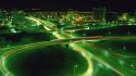 Lights cars long exposure cities time lapse wallpaper