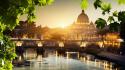 Rome saint peters basilica architecture bridges buildings wallpaper