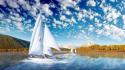 Sailing boat wallpaper