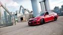 Subaru impreza wrx sti cars red wallpaper