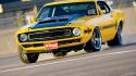 1970 ford mustang hot rod muscle cars yellow wallpaper