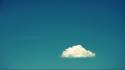 Blue cloud gradient skies wallpaper