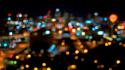 Bokeh blurred cities wallpaper