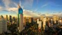 Cityscapes indonesia cities skyline jakarta wallpaper