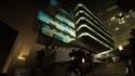 Deus ex: human revolution buildings cities futuristic room wallpaper