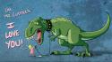 Funny dinosaur wallpaper