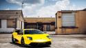 Lamborghini murcielago yellow cars wallpaper