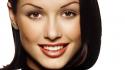 Bridget moynahan actress brown eyes brunettes close-up wallpaper