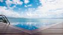 Clouds landscapes nature swimming pools skyscapes wallpaper