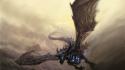 Dragons flying world of warcraft fantasy art sindragosa wallpaper