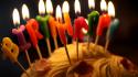 Fire party candles birthday cakes wallpaper