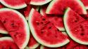 Fruits sliced watermelons wallpaper