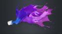 Liquid paint digital art artwork colors splashes wallpaper