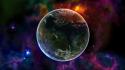 Outer space planets fantasy art artwork wallpaper
