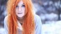 Tanuki-tinka-asai badquality duplicate girls in nature orange hair wallpaper