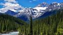 Alberta canada national park canadian rockies clouds wallpaper