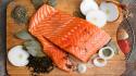 Food salmon wallpaper
