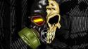 Gas masks trenchhead scule wallpaper