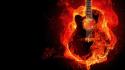 Guitar flames wallpaper