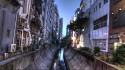 Japan shibuya canal cities cityscapes wallpaper